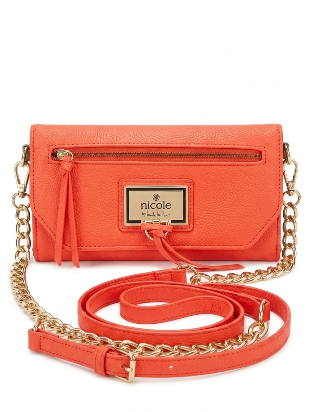 Nicole by Nicole Miller Coral/Orange Crossbody